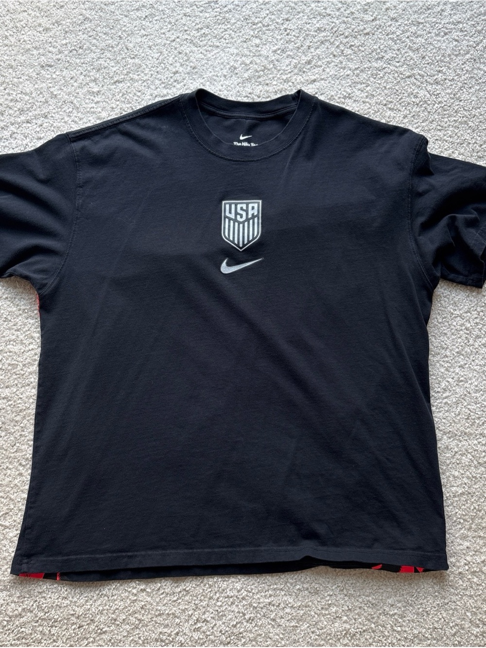 Nike USMNT Premium Goalkeeper Men's Size XL Soccer T-Shirt Black Loose Fit New